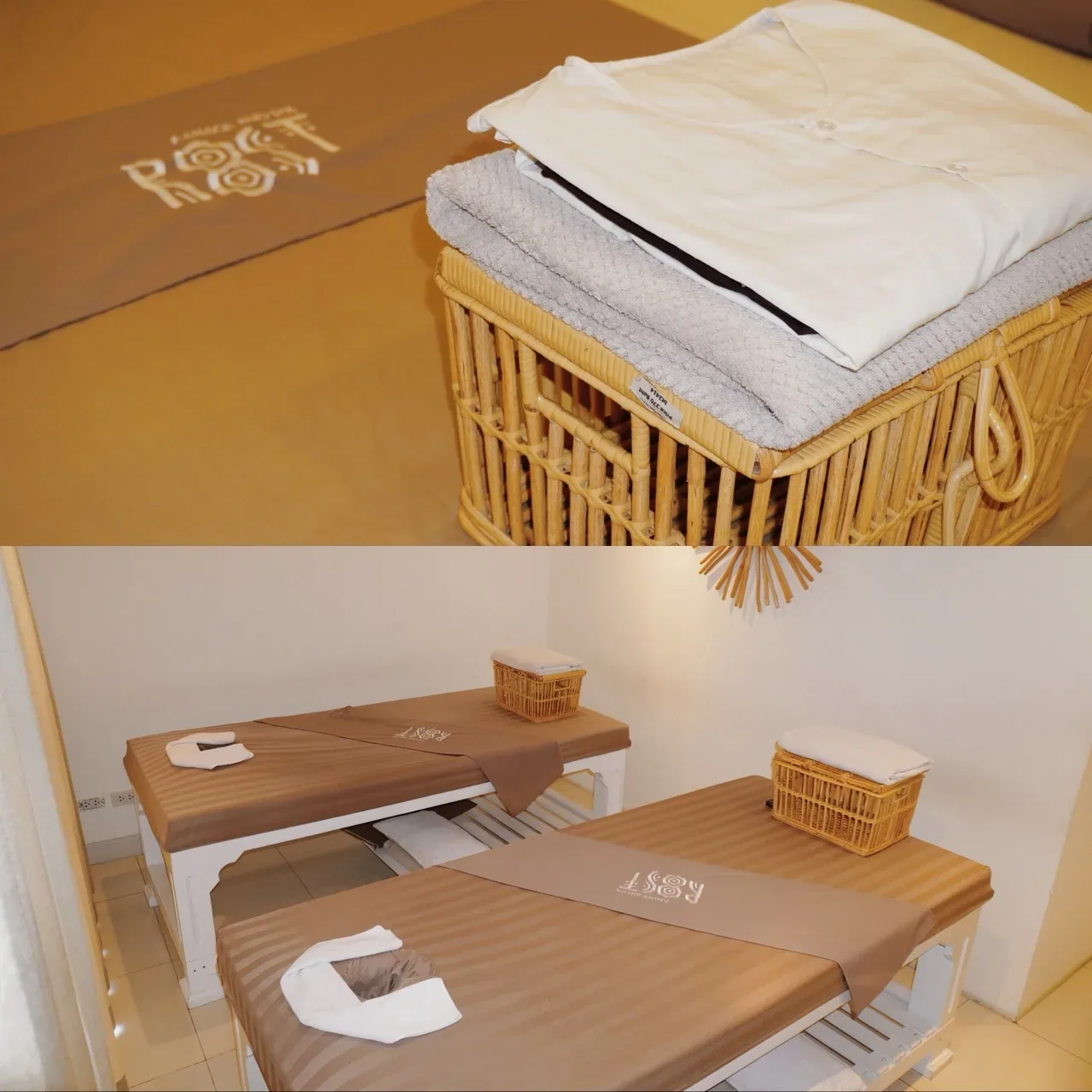 Treatment Room with R8ST-branded linens